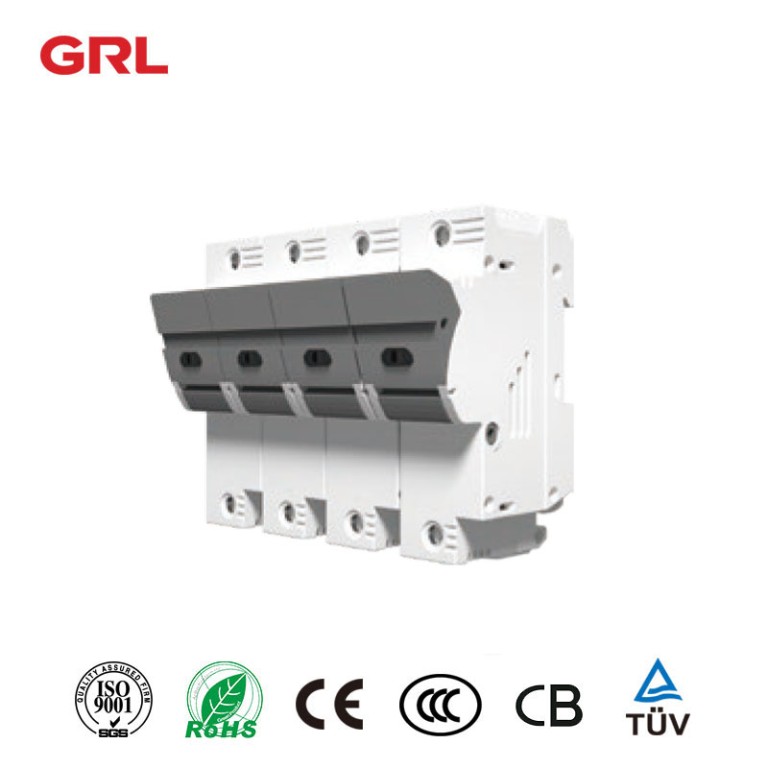GRL din rail mount fuse holder RT18-125-3P+N fuse size 22*58