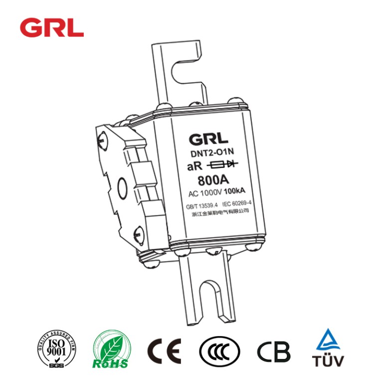 GRL semiconductor fuses DNT-O1N Series 160A~1500A 1000V aR semiconductor protection fuse
