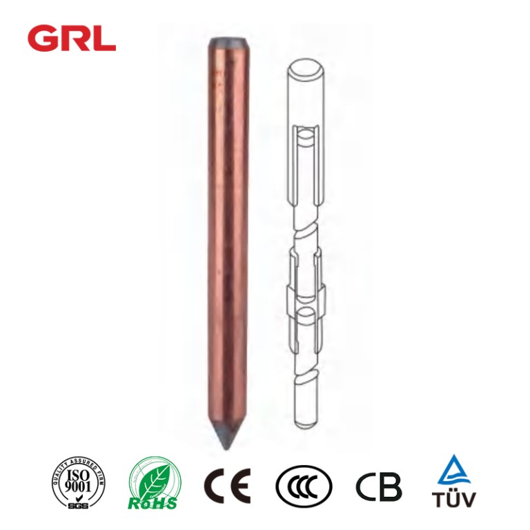 Unthreaded Copper Bonded Earth Rods 12.7mm 16.0mm copper clad plated steel ground rod