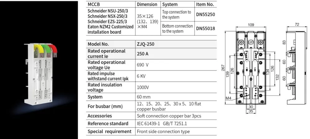 Breaker Adaptor Dimension 35*126(132, 139)*M4 