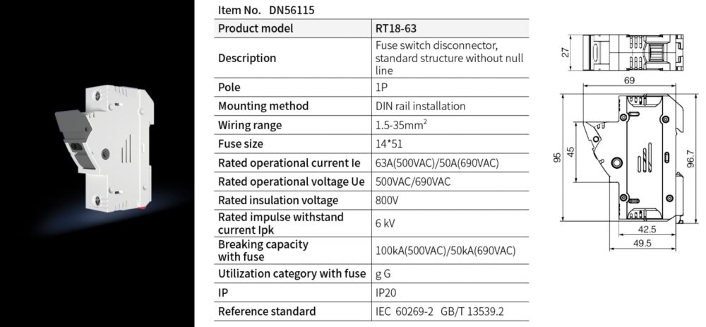 din rail fuse holder