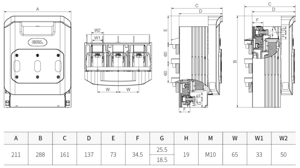 400A 3 Phase Disconnect Fuse Switch -1