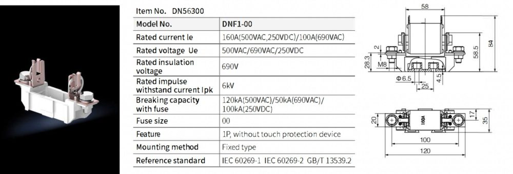 DNF series AC Fuse Box Base-1