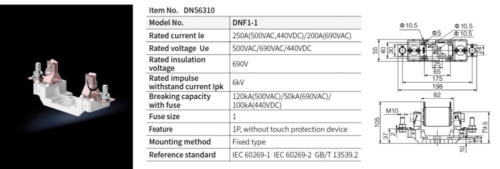 DNF series NH Fuse Base-1