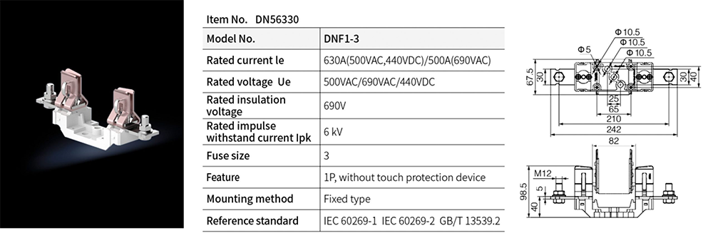 DNF series nh fuse holder-1