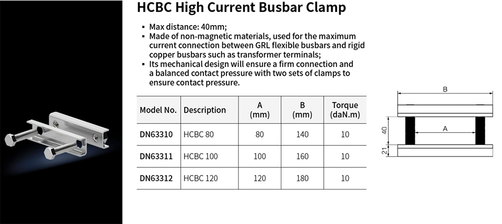 HCBC High Current Busbar Clamp