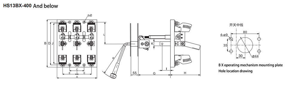 Open Knife Blade Switch-22