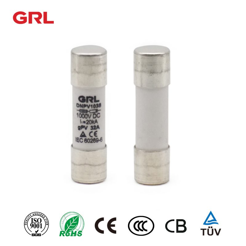 Baomain Solar PV Fuse 10x38mm - GPV Type 15A 1000V DC Fuse Links (Pack Of 10)