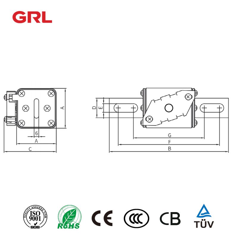 Circuit protection DNTO1R Series 160A1500A 1000V semiconductor