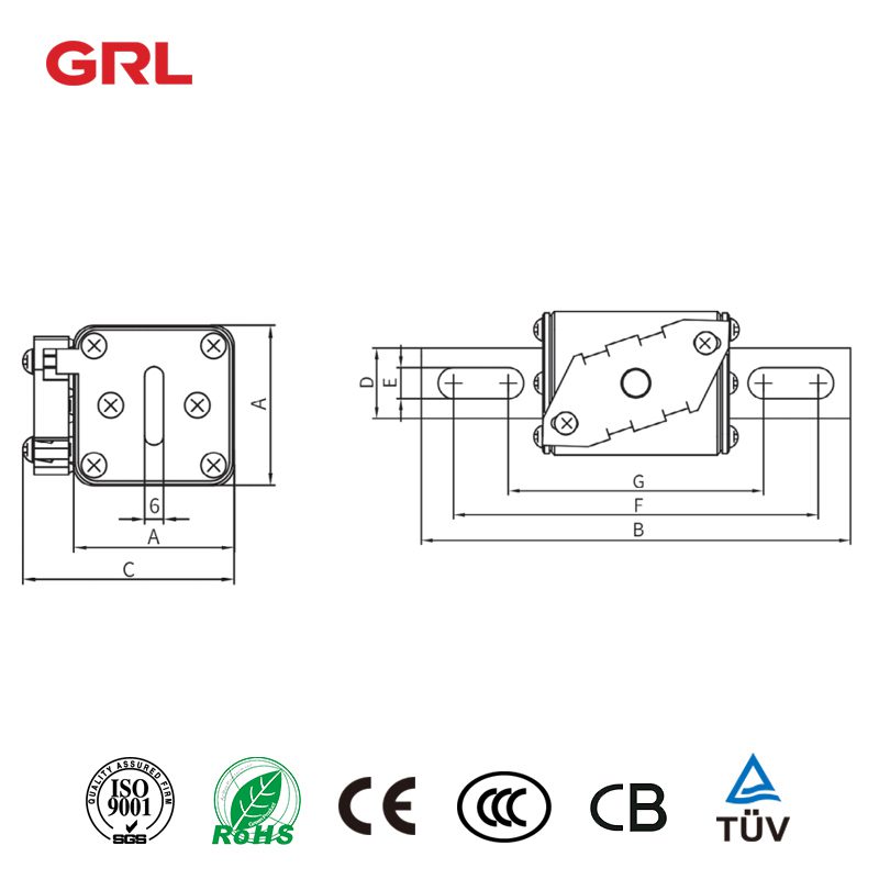 Electronic fuse suppliers DNTR1R Series 1300V 160A1250A High