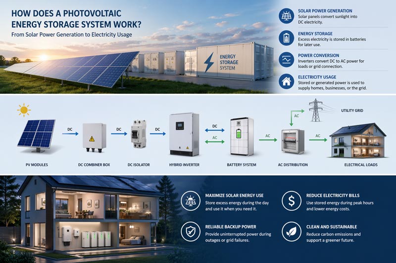 Ar Energy Shell How Does a Photovoltaic Energy Storage System Work?